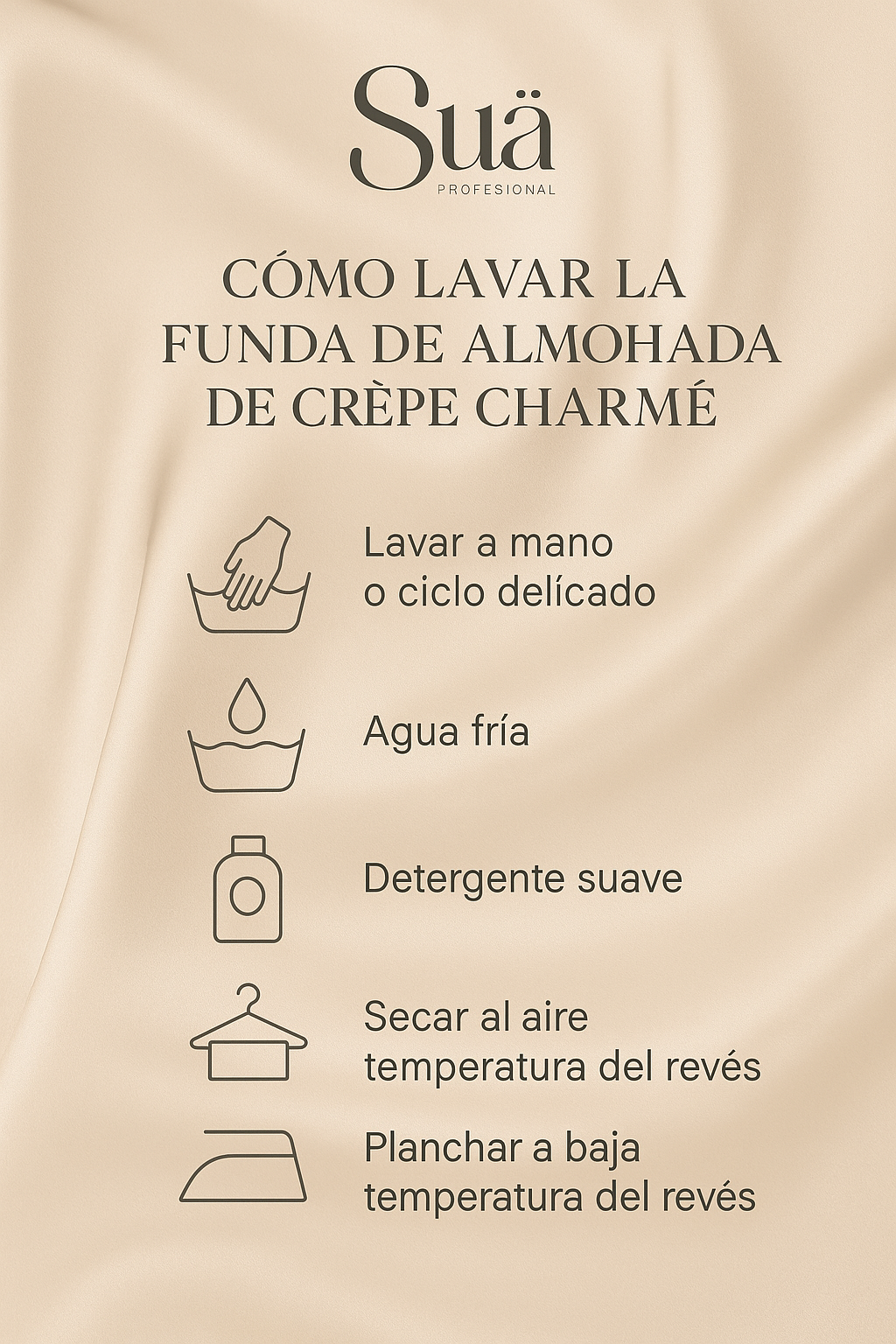 Funda Almohada tipo seda